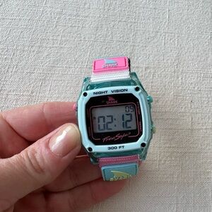 Freestyle Shark Digital Watch with Pink and Blue Accents